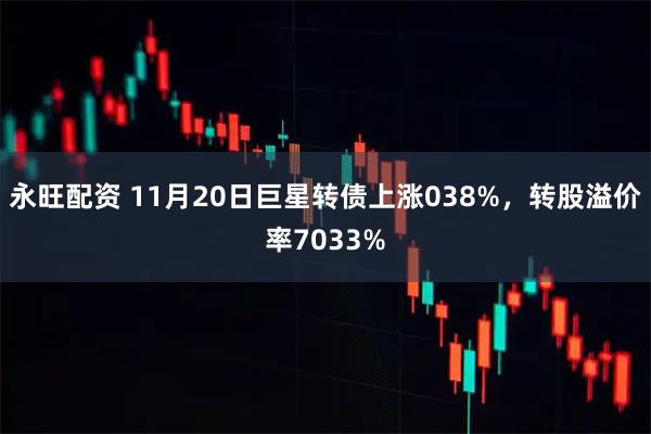 永旺配资 11月20日巨星转债上涨038%,转股溢价率7033%
